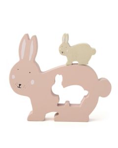 Puzzle Bebe En Bois Lapin - Mr Rabbit