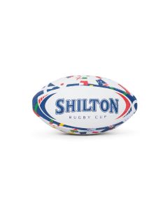 Mini Ballon Rugby Nations Unique / Blanc