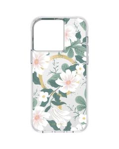 Coque Magsafe Pour Iphone 15 Pro Max Fleurs Willow Case Mate Rifle Paper Co Vert