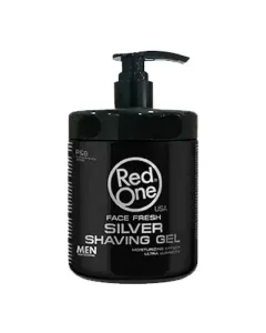 Red One Gel De Rasage Transparent Silver Pour Barbe 1000 Ml