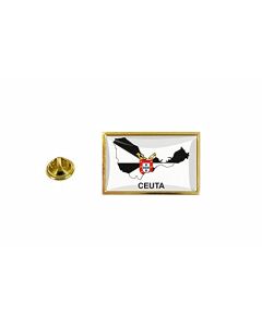 Akachafactory Pins Pin Badge Pin'S Drapeau Pays Carte Region Espagne Province Ceuta