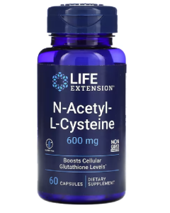 Life Extension - N-Acétyl-L-Cysteine, 600 Mg, 60 Capsules