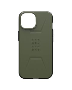 Coque Anti-Chutes Pour Iphone 15 Plus Magsafe Série Civilian Uag Vert Olive