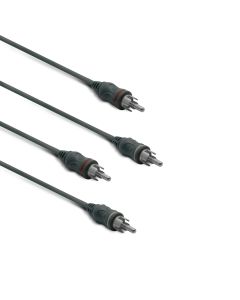 Câble Audio 2 Rca Mâle/Mâle 1,2 M