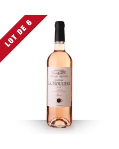 6X Château La Moulière Côtes De Duras Rosé 2020 - 75Cl