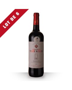 6X Château Tour Rouge Bordeaux Rouge 2018 - 75Cl