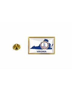 Akachafactory Pins Pin Badge Pin'S Drapeau Pays Carte Usa Virginie