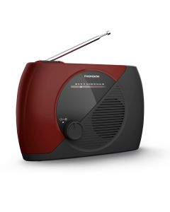 Radio Fm Portable - Rt353 - Rouge Et Noire