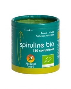 Spiruline Des Andes 180 Comprimés De 500 Mg Flamant Vert Bio