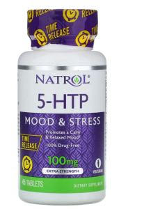 Natrol, 5-Htp, Humeur Et Stress, 50 Mg, 45 Capsules