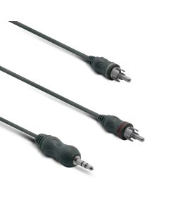Câble Audio Jack Stéréo 3,5 Mm Mâle/2 Rca Mâle 1,2 M