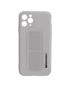 Coque Iphone 11 Pro Max Silicone Support Magnétique Pliable Wozinsky Gris