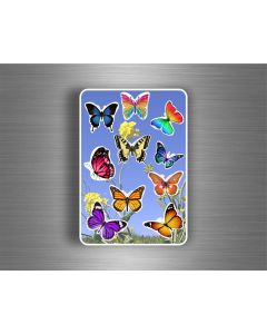 Akachafactory Planche 10 Gommettes Autocollants Stickers Enfant Carte Scrapbooking Papillons