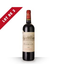 3X Château Ferran Pessac-Léognan Rouge 2020 - 75Cl