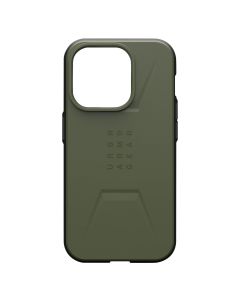 Coque Anti-Chutes Pour Iphone 15 Pro Magsafe Série Civilian Uag Vert Olive