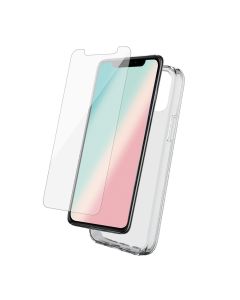 Pack Protection Coque Transparente+Verre Trempé Pour Iphone 11