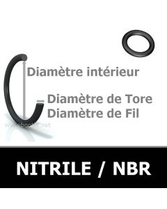 O-Ring / Oring / Joint Torique 44.00X3.50 Nbr Nitrile 90 Shores (Sachet De 9)