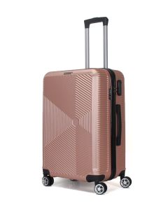 Valise Grand Format 4 Roues Double 75Cm Abs Rigide Rose Gold - Luton - Superfly