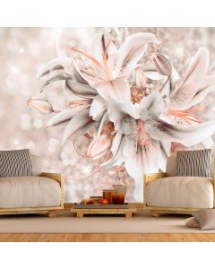 Papier Peint Intissé Fleurs Bouquet Of Elegance : Taille - 100 X 70 Cm