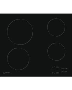 Table De Cuisson Vitrocéramique 60Cm 4 Feux 6200W Noir - Indesit - Ri161C