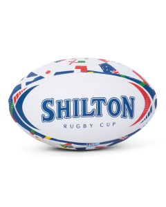 Ballon Rugby Nations Unique / Blanc