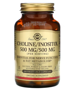 Solgar -  Choline / Inositol 500Mg/500Mg 100 Capsules