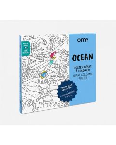 Poster Coloriage Géant - 100X70Cm - Ocean - Aventure Sur Et Sous L'Océan -Fabriqué En France