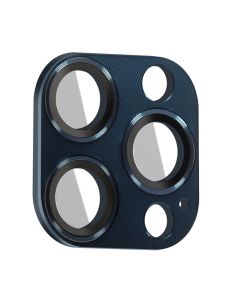 Verre Caméra Pour Iphone 15 Pro Et 15 Pro Max Cadre Alliage Aluminium Enkay Bleu