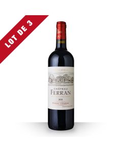 3X Château Ferran Pessac-Léognan Rouge 2021 - 75Cl