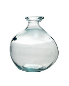 Vase Bouteille Simplicity 18 Cm En Verre Recyclé