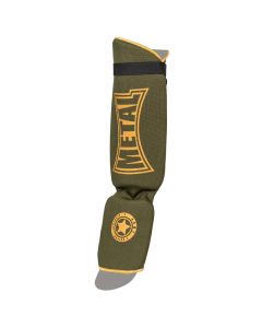 Protège Tibia+Pied Military Metal Boxe - Taille S