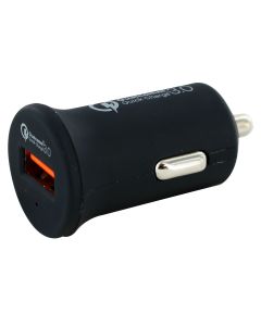 Chargeur Allume-Cigares 1 Usb-A Quick Charge 3.0 - Noir