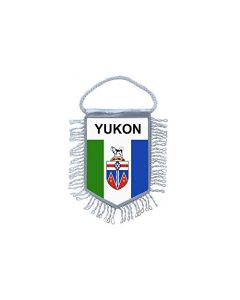 Akachafactory Fanion Mini Drapeau Pays Voiture Decoration Etats Region Canada Yukon