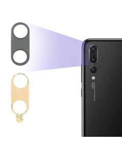 Lentille Caméra Arrière Huawei P20 Pro Verre Protection De Remplacement - Noir