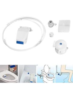 Kit Toilettes Japonaises Douchette Wc Intime Contrôle Cinq Niveaux Plastique Abs Blanc