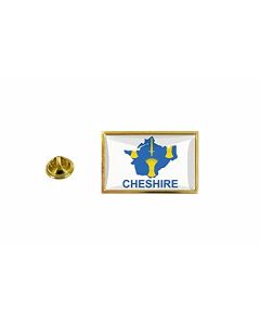 Akachafactory Pins Pin Badge Pin'S Drapeau Pays Carte Royaume Uni Cheshire