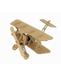 Puzzle 3D - Avion - 13X16,5X9Cm - - Maquette Carton À Monter, Décorer, Colorier