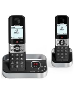 Téléphone Sans Fil Duo Dect Noir Avec Répondeur - Alcatel - F890Voiceduonoir