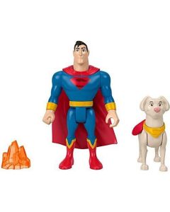 Coffret Superman Et Krypto - 2 Figurines Articulã©Es