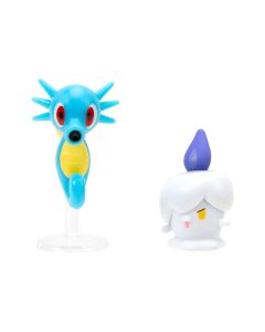 Pokémon - Pack 2 Figurines Battle Figure Set Funécire, Hypotrempe