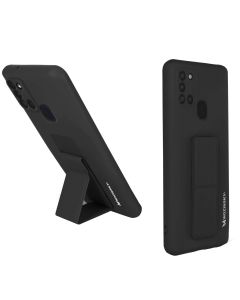 Coque Samsung Galaxy A21S Silicone Support Magnétique Pliable Wozinsky Noir