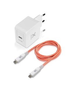 Chargeur Mural Usb-C Power Delivery 18W Et Câble Usb Type C Pd Xtorm Blanc
