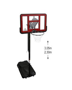 Panier De Basketball Sur Pied Mobile "King Deluxe" Hauteur Réglable De 2,30M À 3,05M