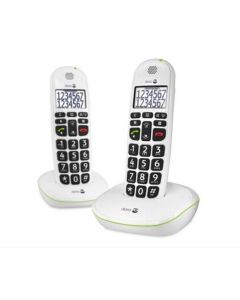 Téléphone Sans Fil Duo Dect Blanc Sans Répondeur - Doro - Phoneeasy110Wduoblanc