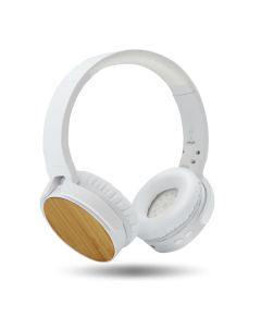 Casque Audio Sans Fil Bluetooth Léger, Ajustable Et Pliable Bambou