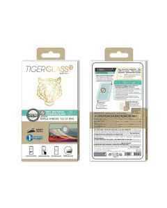 Protection D'Écran En Verre Trempé Antibactérien Tigerglass Plus Pour Iphone 12/12 Pro Transparent