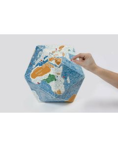 Globe Tridimensionnel Océans + 50 Punaises Diamètre 23Cm  Fabriqué En Italie