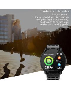 Montre Connectée Sport Smartwatch Homme Ip68 Android Bluetooth Tracker Santé Podomètre Rappel - Couleur Rouge