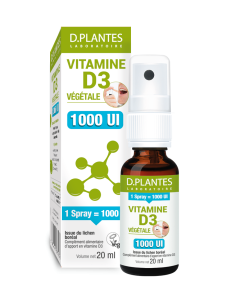 Vitamine D3 Végétale 1000 Ui Spray 20 Ml D. Plantes Laboratoire