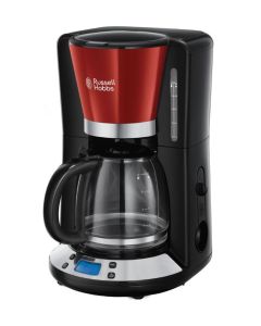 Cafetière Filtre Programmable 15 Tasses 1100W Rouge - Russell Hobbs - 24031-56